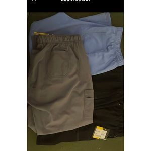 2X  wonder wink 4 stretch cargo scrub pants lot